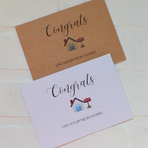 Félicitations pour votre carte de voeux New Home | félicitations pour vos nouvelles cartes de visite | déménagement | cadeau vient de déménager | cadeaux de pendaison de crémaillère