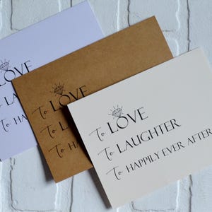 AMAR, REÍR, SER FELICES PARA SIEMPRE / divertidas tarjetas de propuesta de dama de honor / ¿Quieres ser mi dama de honor matrona? / regalos para fiestas de bodas