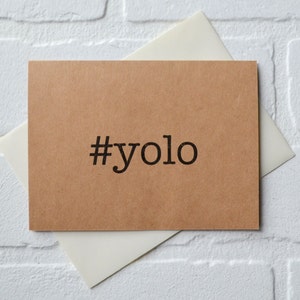 Hashtag do #yolo de YOLO de <br> Entrega Rápida? você só vive uma vez | incentivo engraçado de <br> Entrega Rápida? amizade | só porque | novo emprego a luta é real