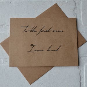Para el PRIMER HOMBRE que alguna vez amé la tarjeta del padre de la novia / las tarjetas del día de la boda de mi papá / gracias padres / acompáñame hasta el altar / regala