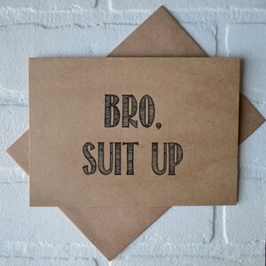 BRO DUDE, traje, tarjetas de propuesta divertidas para padrinos de boda, ¿quieres ser mi padrino de boda?, fiesta nupcial, acomodador, regalo para padrinos de boda junior