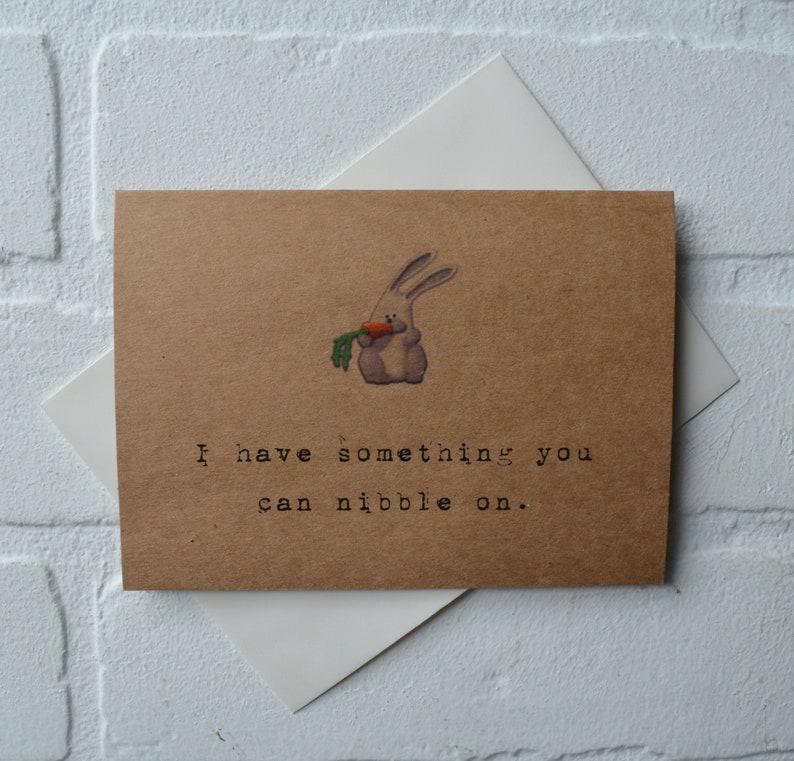 I have something you can nibble on easter card Happy Easter image 1