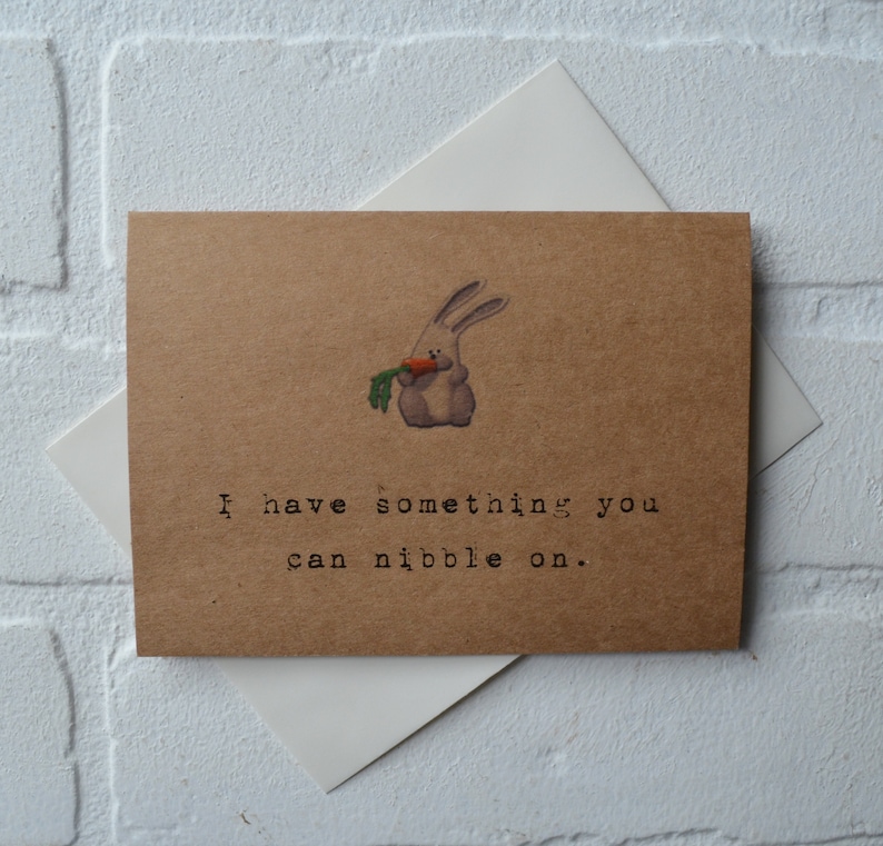 I have something you can nibble on easter card Happy Easter image 1