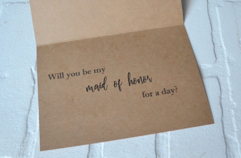 You Will Be My BEST FRIEND Forever Bridesmaid Proposal Card Etsy