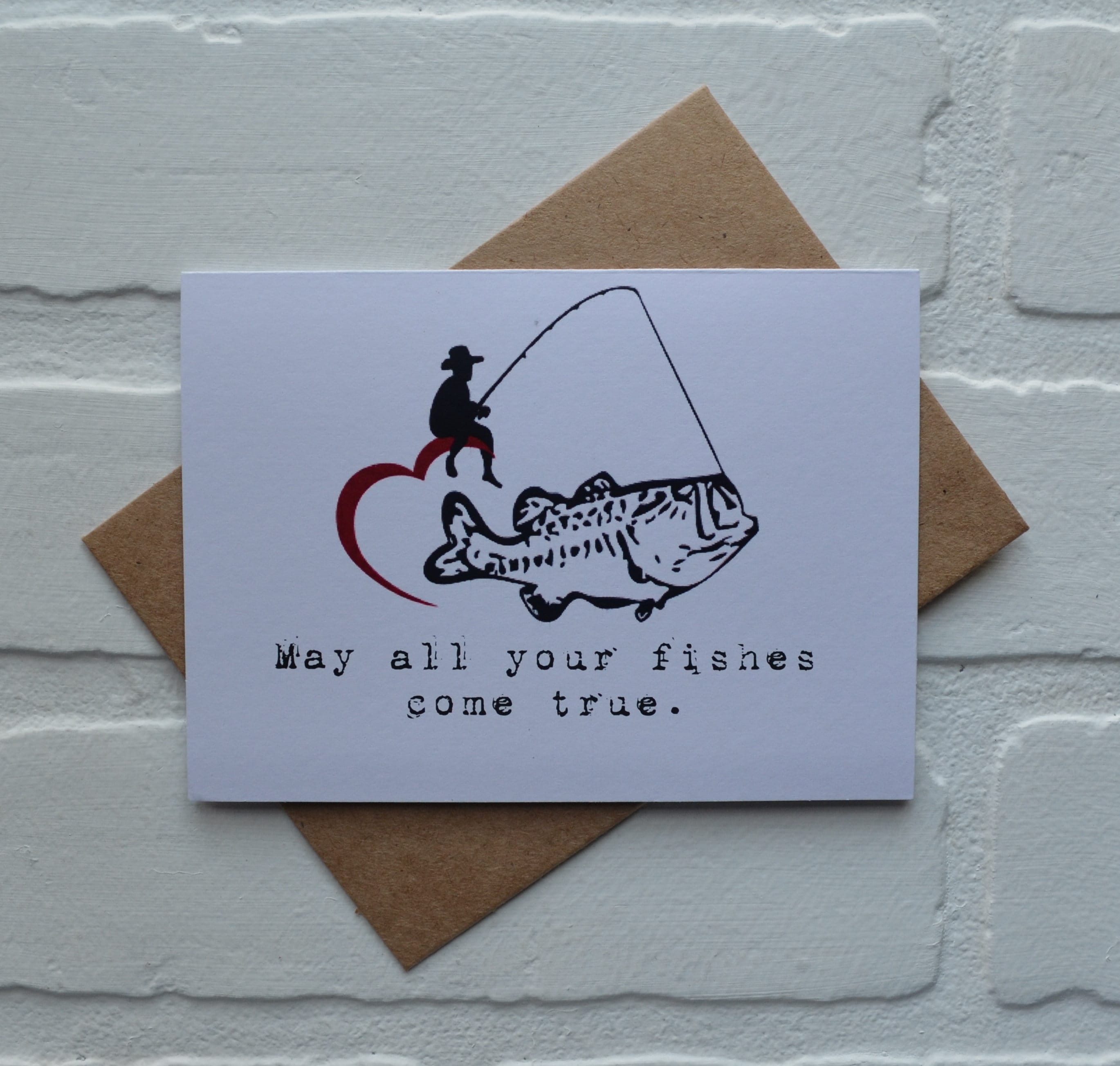 May All Your FISHES COME TRUE Valentine Day Card Romance Cards Fishing  Anniversary Love Fish Pun Fisherman Captain Gifts -  Canada
