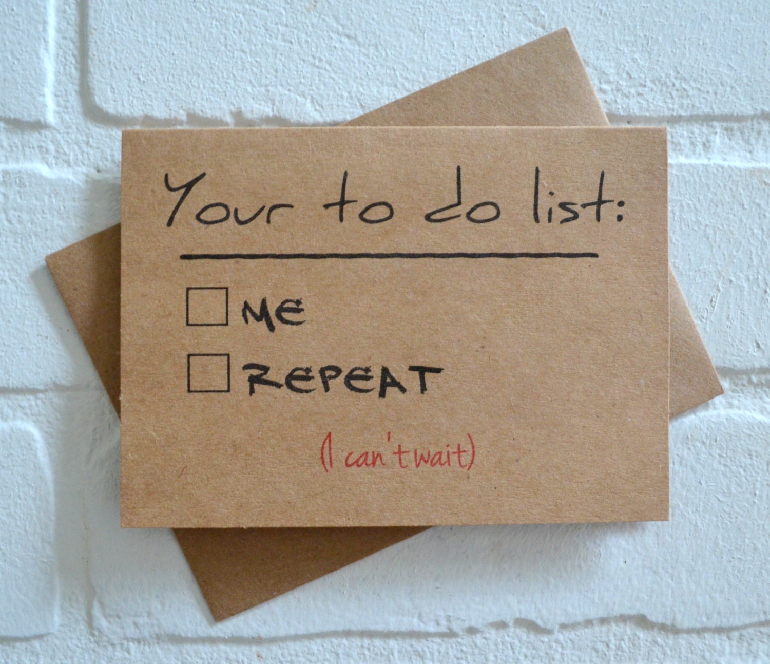 YOUR TO DO list Funny Valentines Day card Romance Card ...