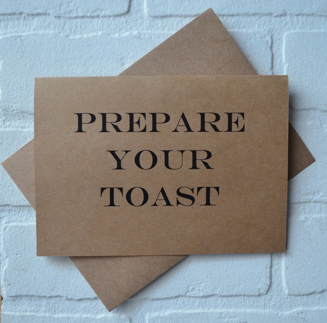 PREPARE Your TOAST Groomsmen Proposal Cards Will You Be My Best Man