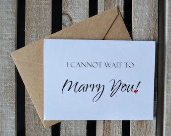 I CANNOT wait to MARRY YOU wedding day greeting cards | to my husband wife | on our wedding day | newlyweds gifts | spouse gift marrying you