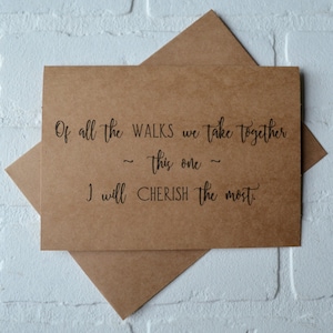 De TODOS los WALKS que tomamos juntos voy a apreciar este me acompañará por la tarjeta de padre pasillo mejor tarjeta de amigo me dan tarjetas de regalo me dan tarjetas de lejos
