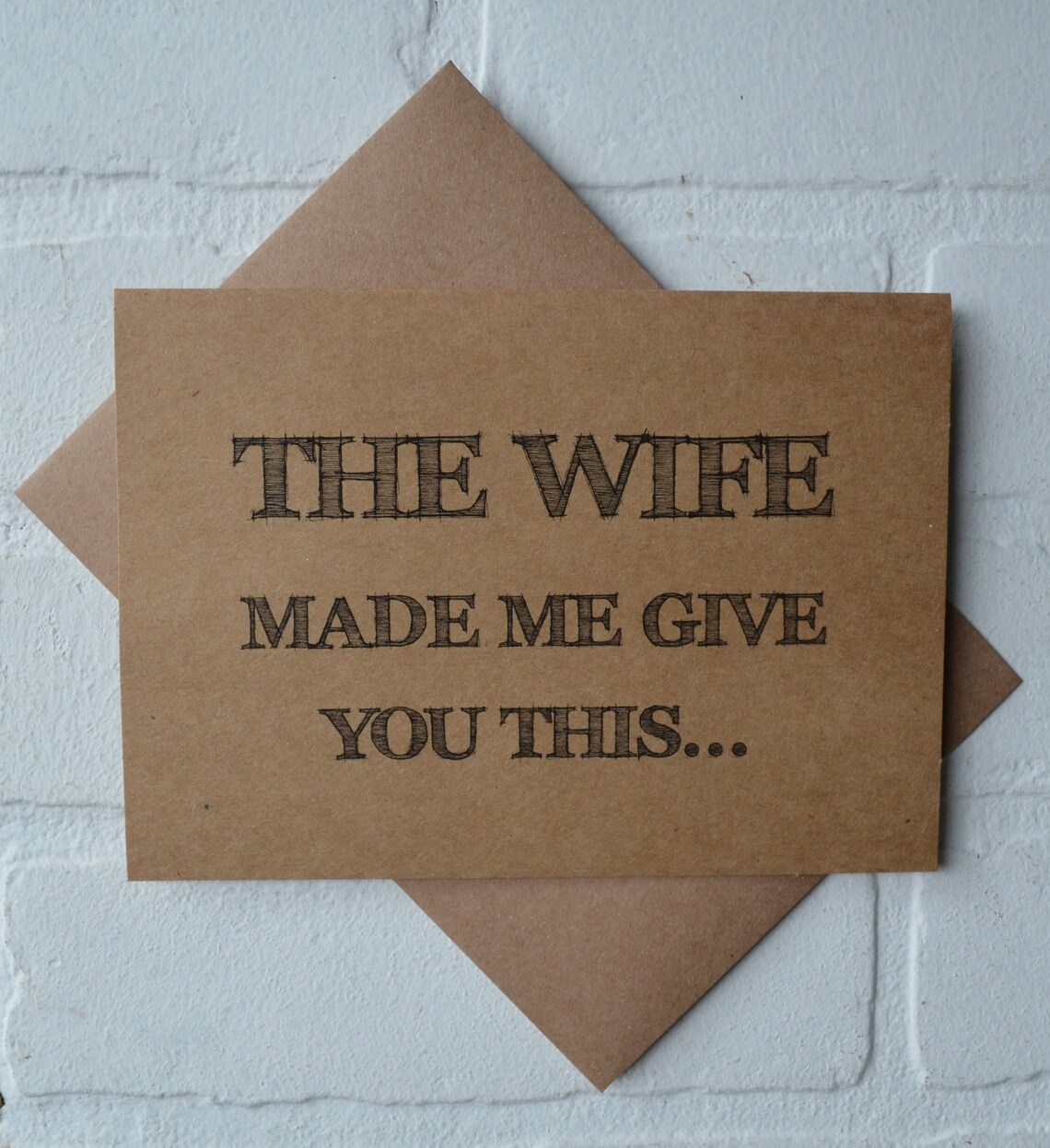 The WIFE Made Me THANK YOU for Being My Groomsmen Card | Funny Greeting ...
