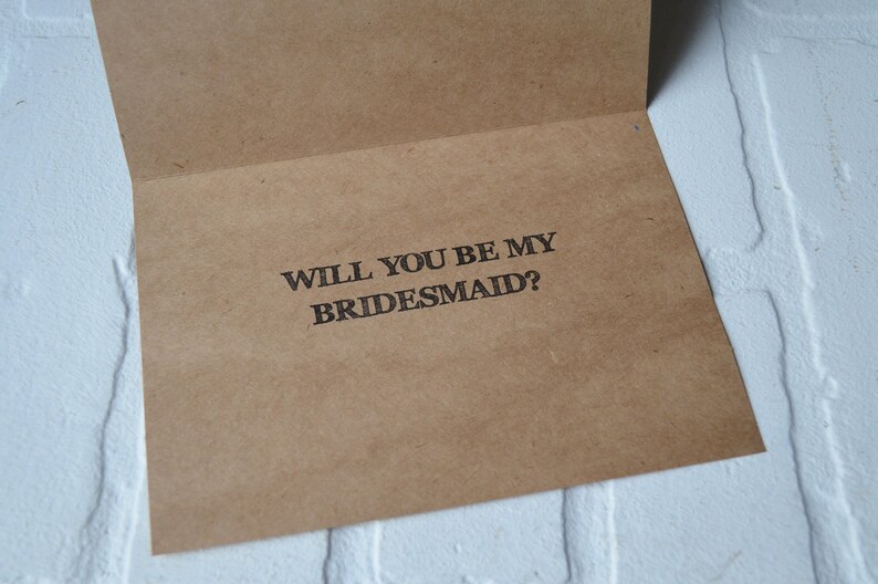 PERMISSION to PUNCH if I go BRIDEZILLA be my bridesmaid cards funny bridesmaid card kraft funny sarcastic bridal proposal card kraft wedding