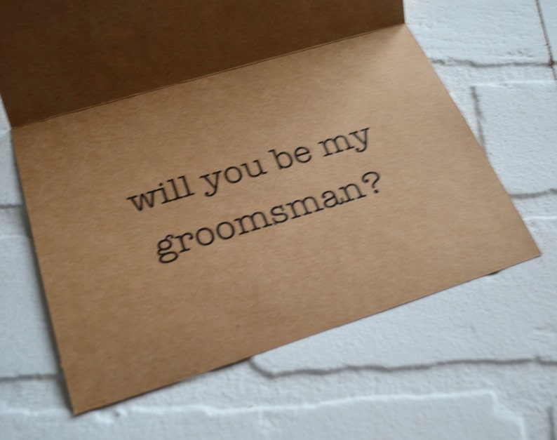 This was all HER IDEA GROOMSMAN Card Funny wedding party card will you be my groomsman card groomsman proposal best man usher bridal card image 3