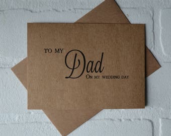 To my DAD MOM on my wedding day cards | parents | mother father of the bride thank you card | day of wedding | parent gifts | mommy daddy
