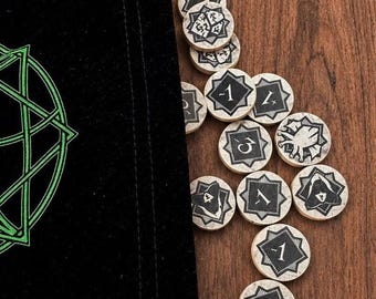 Arkham Horror LCG Wooden Chaos Token Set, Bless Curse Frost Tokens, Board Game Upgrade Accessory