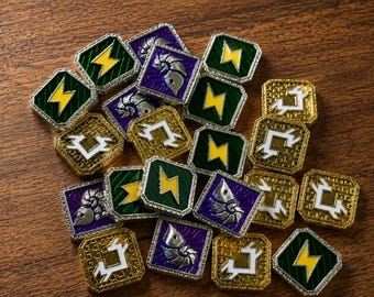 SETI Metal Token Upgrade Set, Credit Energy Fossil Tokens, Board Game Resource Accessory