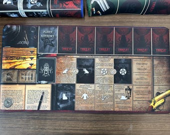 Arkham Horror LCG Player Playmat, Investigator Card Mat, 60x30cm Board Game Accessory