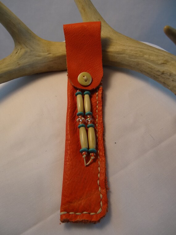 Soft Orange Leather Vape Pen Holder Pen Holder 01 Etsy