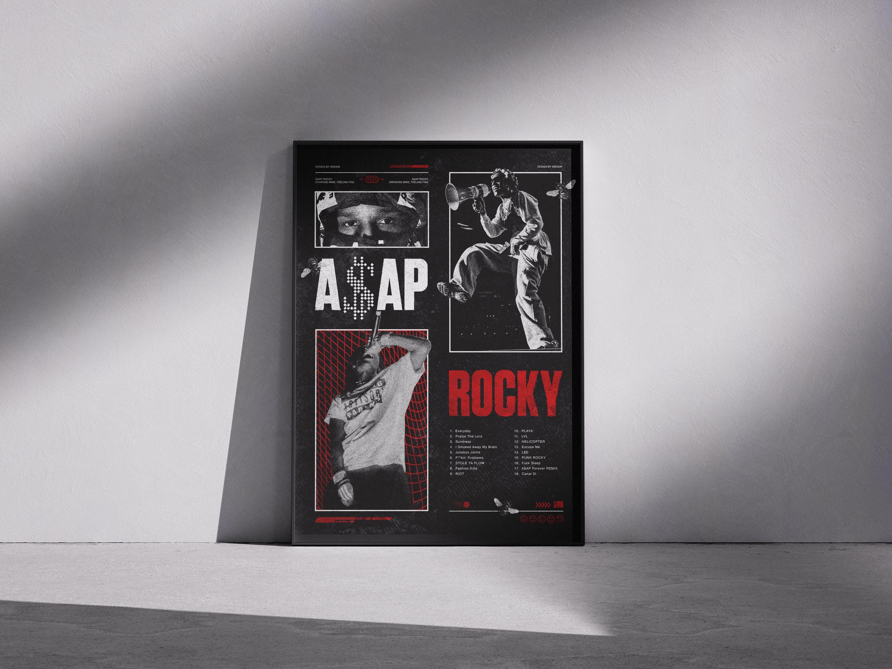 Asap rocky poster - Etsy 日本