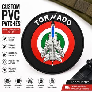 Custom PVC Patch, 2D/3D Business Logo with Velcro or Sew-On Backing