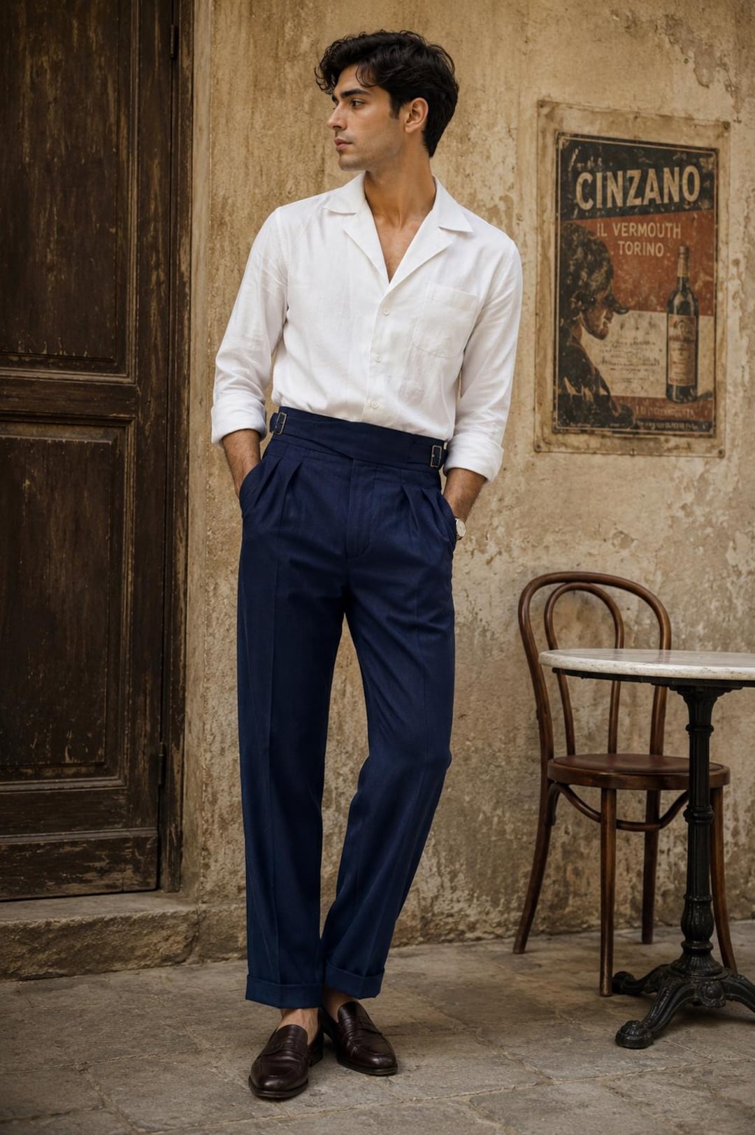 【美品】The CLASIK 23SS GURKHA TROUSER 48 紺 Classic Navy Gurkha Trousers.heritage-inspired Gurkha Pants