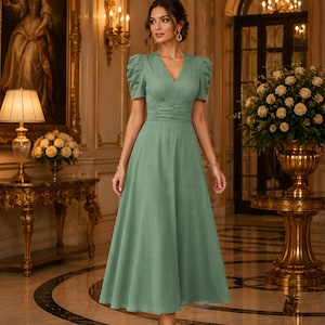 sage green fall wedding guest dress sage green wedding guest dress Simple Long Satin Sage Green Wedding Guest  dresses Sleeeless with Spllit US8 / Same as  Picture-parroquiadesanalbertomagno.com
