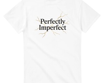 Diseño artístico japonés Wabi Sabi Kintsugi dorado, perfectamente imperfecto
