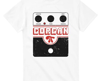 Camiseta vintage estilo tributo con efecto desgastado inspirada en el pedal de distorsión Big Muff de Billy Corgan