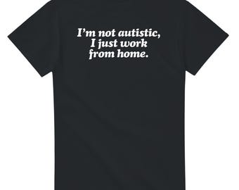Divertida cita de humor negro sobre el teletrabajo y el trabajo remoto. Diseño con el que te puedes identificar.