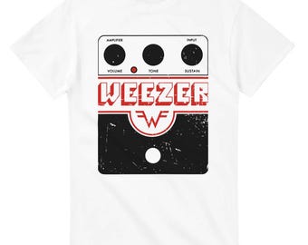 Camiseta vintage estilo tributo con efecto desgastado inspirada en el pedal de distorsión Big Muff de Weezer