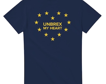 Unbrex My Heart EU Funny Pro Europe Political Brexit Remainer Satire Design T-Shirt