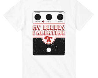 Camiseta vintage estilo tributo con pedal de distorsión Big Muff de My Bloody Valentine