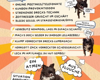 Plakat Fluch-Yoga A4-Forrest vom Ländle
