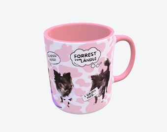 Fanbecher von Forrest vom Ländle. Rosa mit Fluchyoga (Sonderedition)