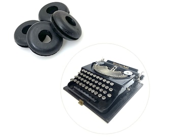 4 patas de goma nuevas para máquina de escribir Remington Remie Scout. Pieza de repuesto.