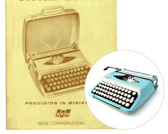 Smith Corona Corsair Deluxe Typewriter Instructiehandleiding Repro Antieke Vtg SCM