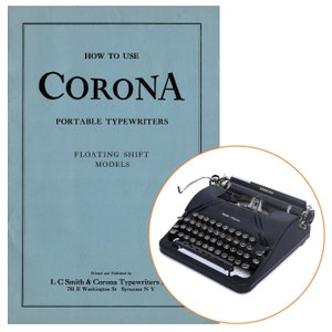 Smith Corona Sterling Typewriter Instruction Manual Antique User Vtg Speedline