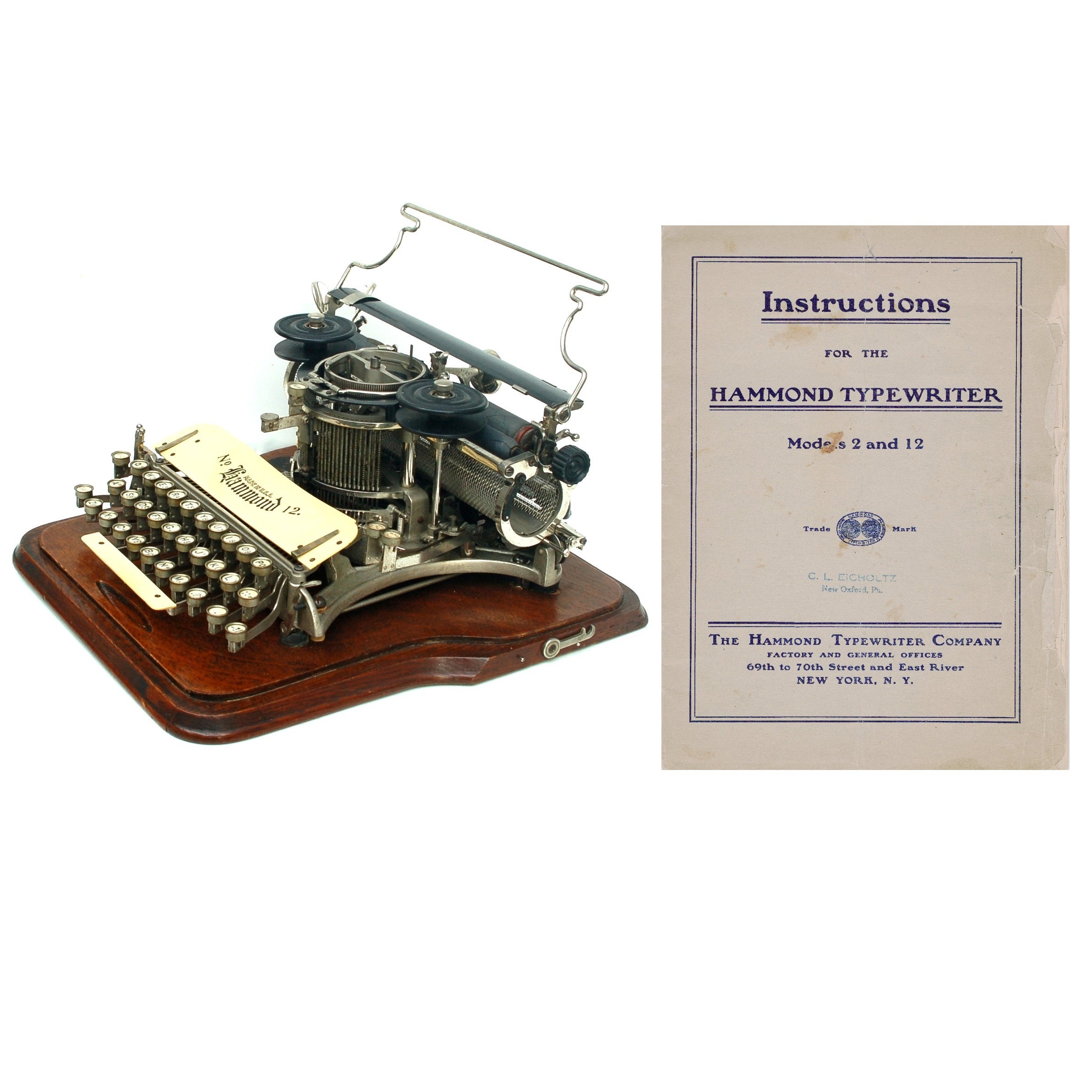 Bedienungsanleitung HAMMOND Ideal Universal Schreibmaschine Reprint 