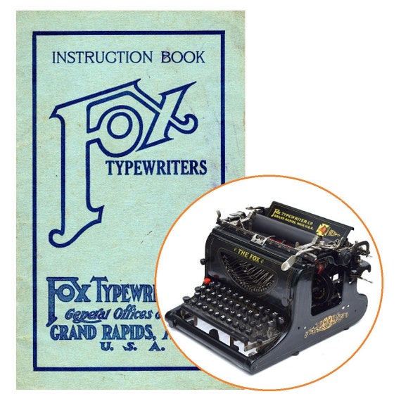 Fox No.24 タイプライター取扱説明書 アンティーク複製