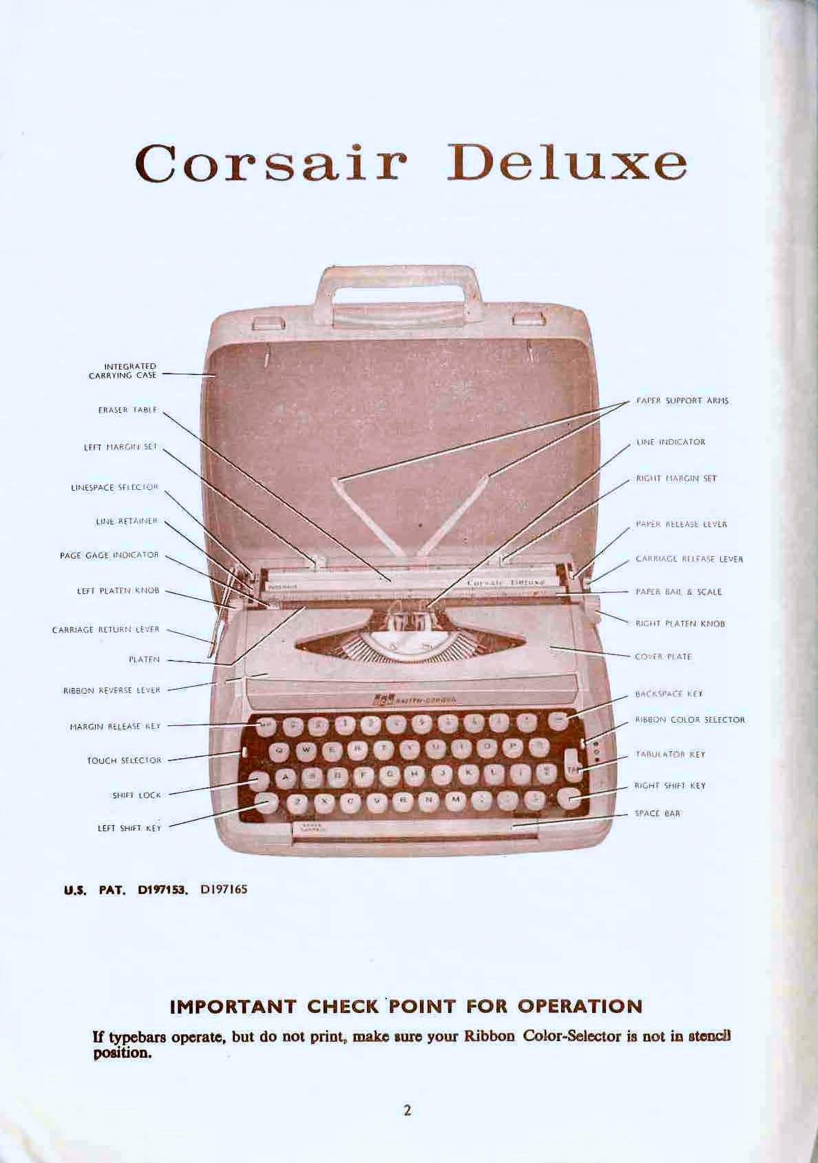 Smith Corona Corsair Typewriter Instruction Manual Antique Vtg - Etsy