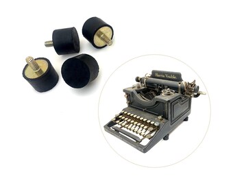 x4 New Replacement Rubber Feet for Harris Typewriter Part Harris Visible No.4