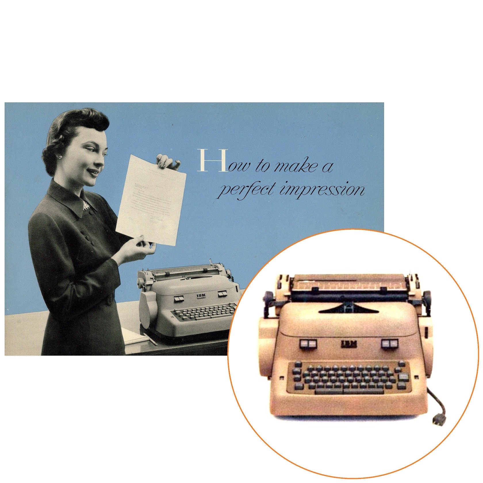 IBM Executive Model B Typewriter Handleiding Antique Repro Vtg Gebruiker