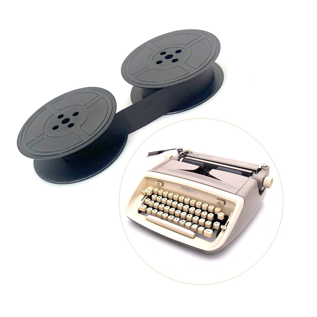 NEW Black Ribbon For Royal Safari Typewriter Sabre Custom Aristocrat new-black-ribbon-for-royal-safari-typewriter-sabre-custom-aristocrat