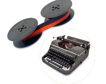NEU Schwarz / Rot Farbband für Underwood Champion Schreibmaschine Portable Ink Spool Vtg