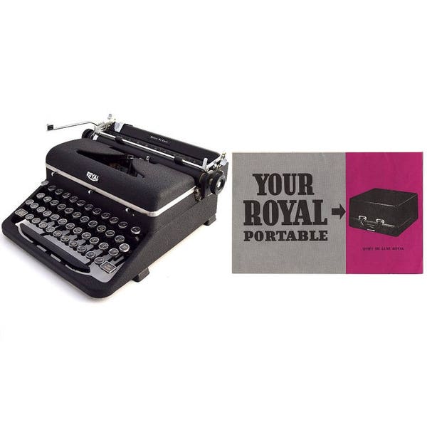 Royal Quiet De Luxe Typewriter Instruction Manual Instant Download