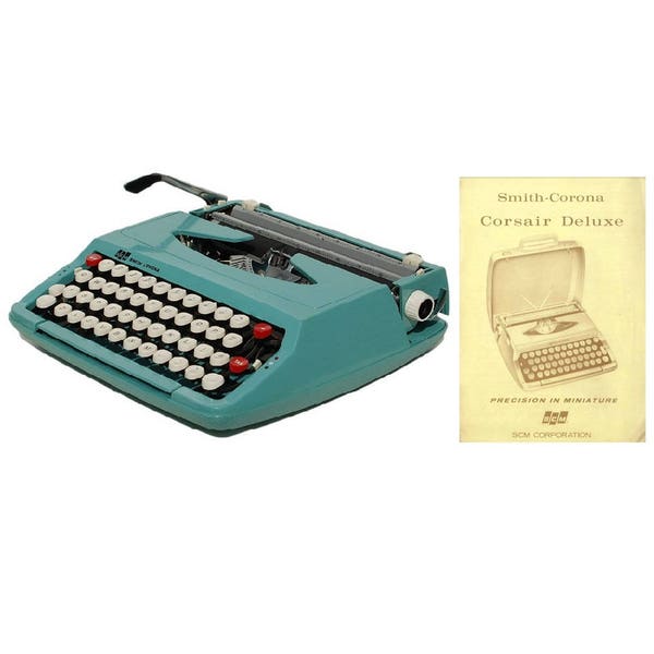 SCM Smith Corona Corsair Deluxe Typewriter Instruction Manual Instant Download