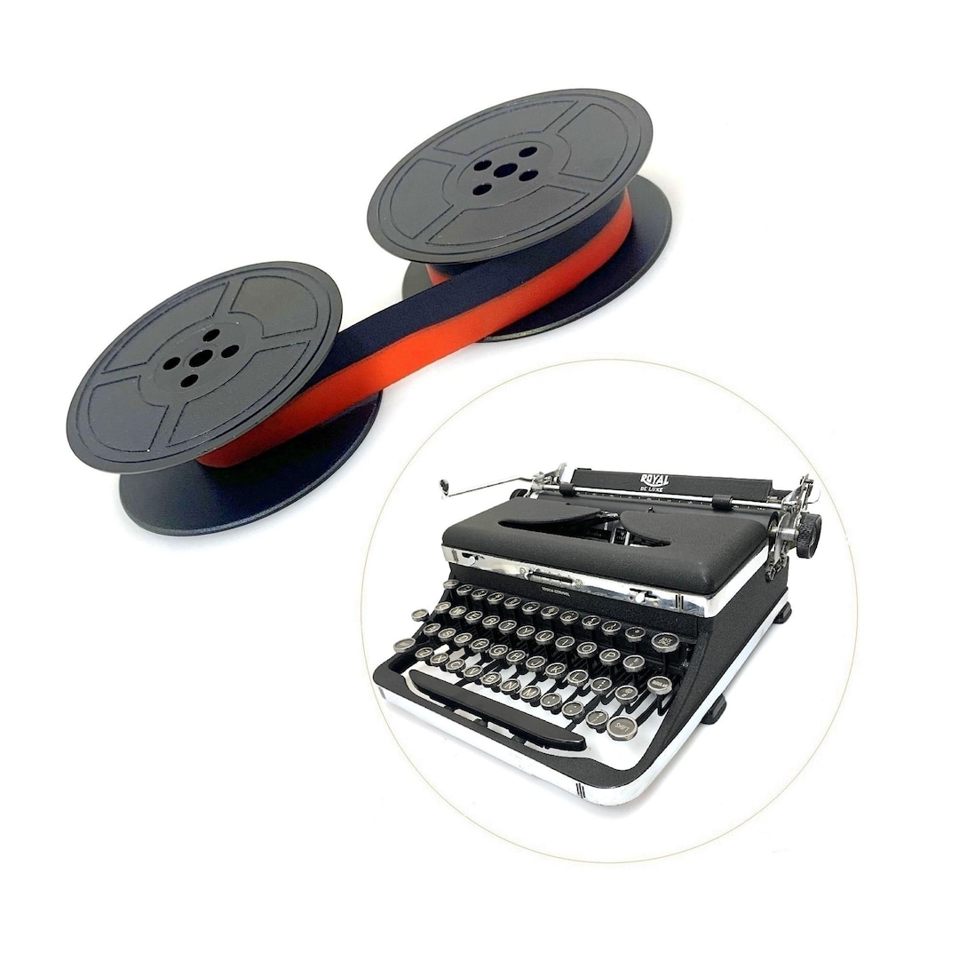 NEW Black / Red Ribbon for Royal De Luxe Typewriter Vtg Portable Quiet ...