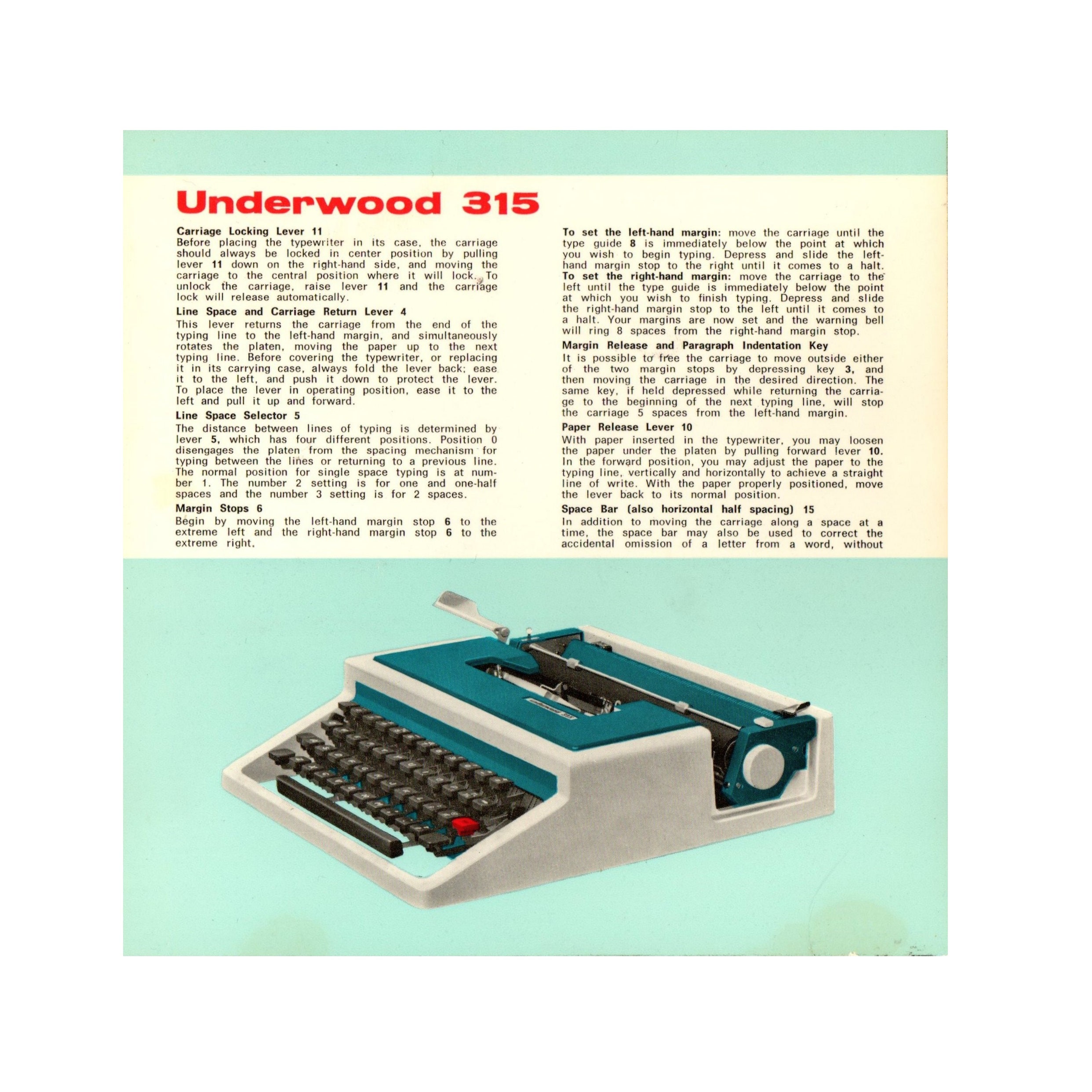 Underwood 315 - Etsy 日本