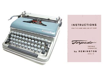 Torpedo Model No.18 Typewriter Instruction Manual Instant Download