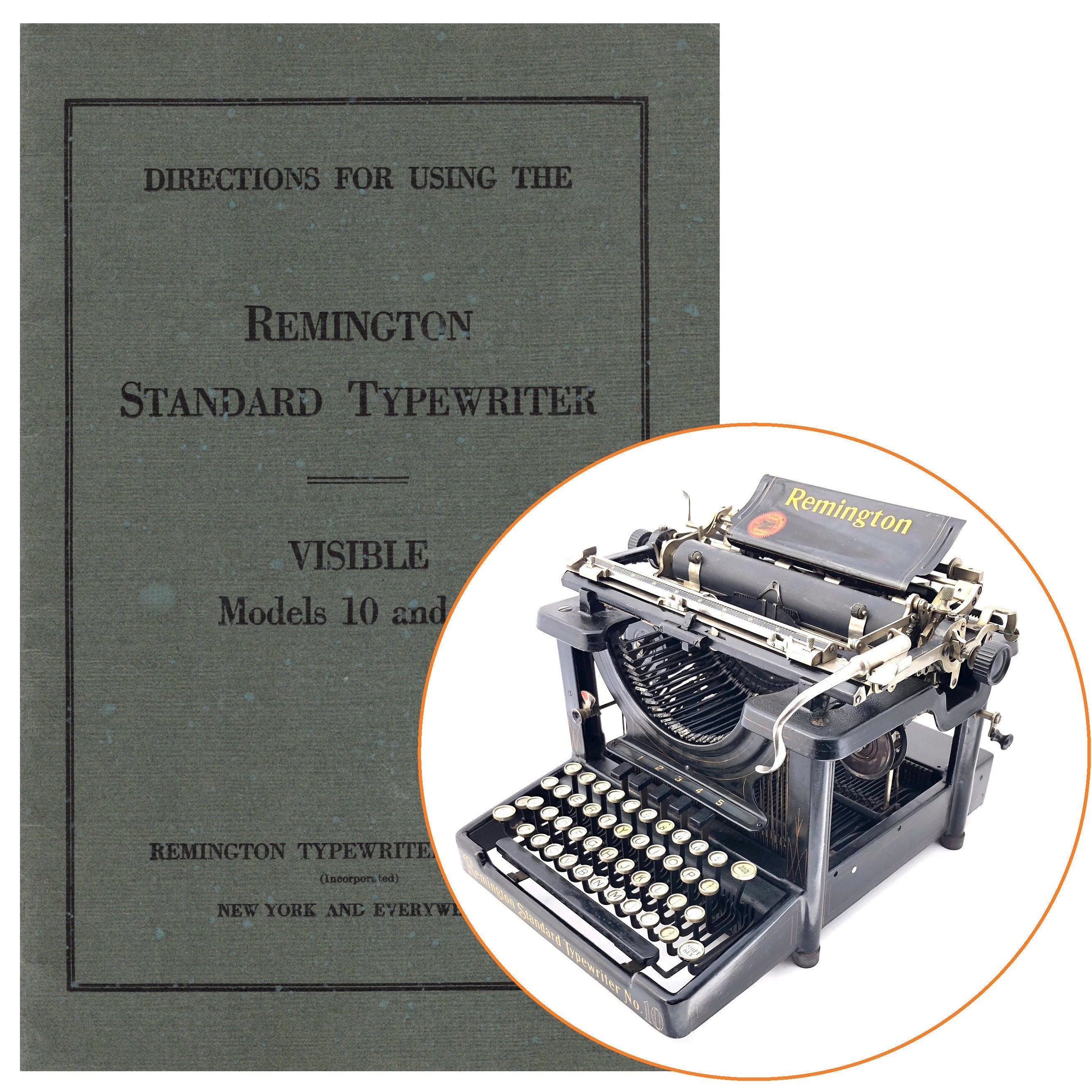 Remington No 10 Typewriter - Etsy