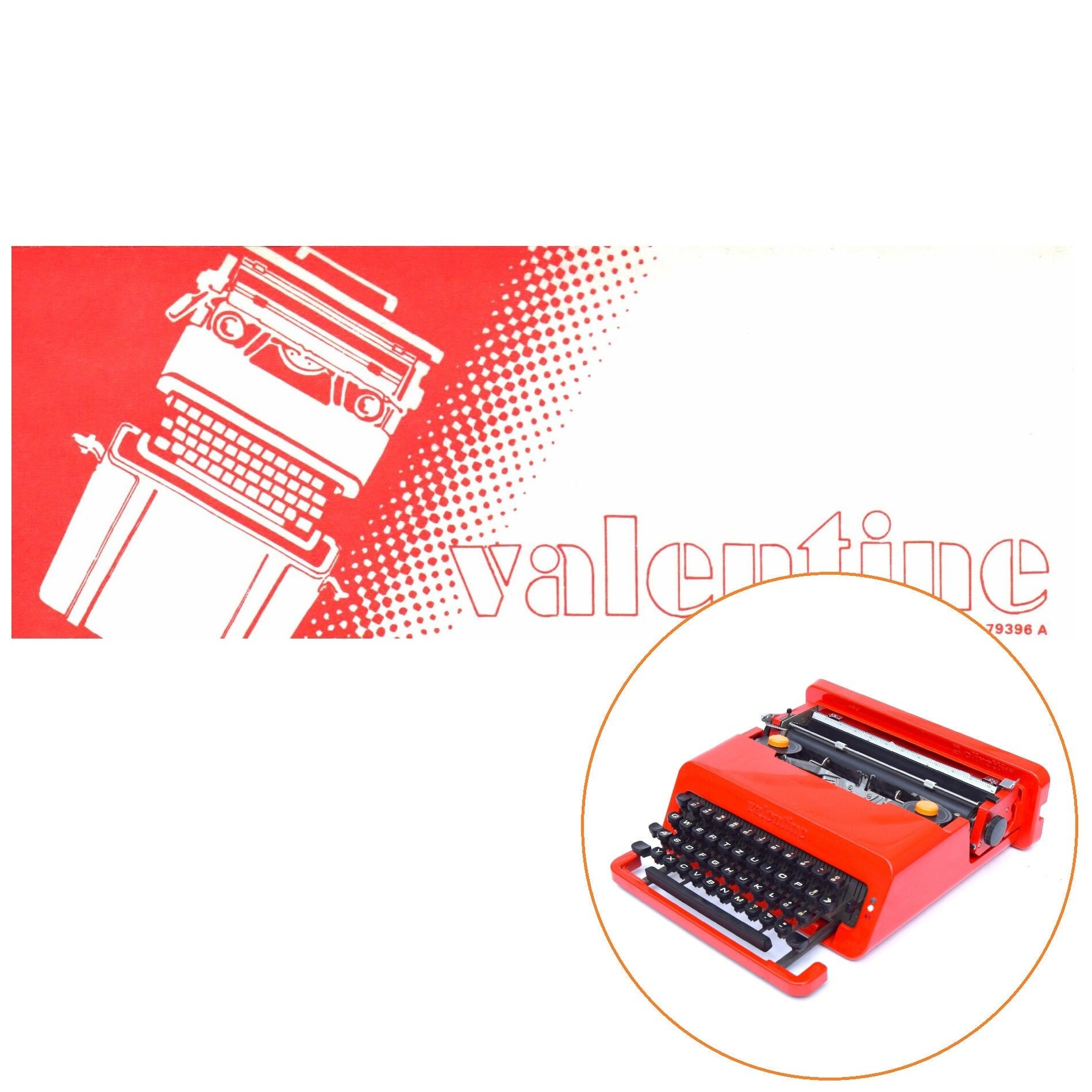 Olivetti Valentine メキシコ製 90年代初頭購入 動作確認済 Olivetti Valentine Red Typewriter Vintage From Japan